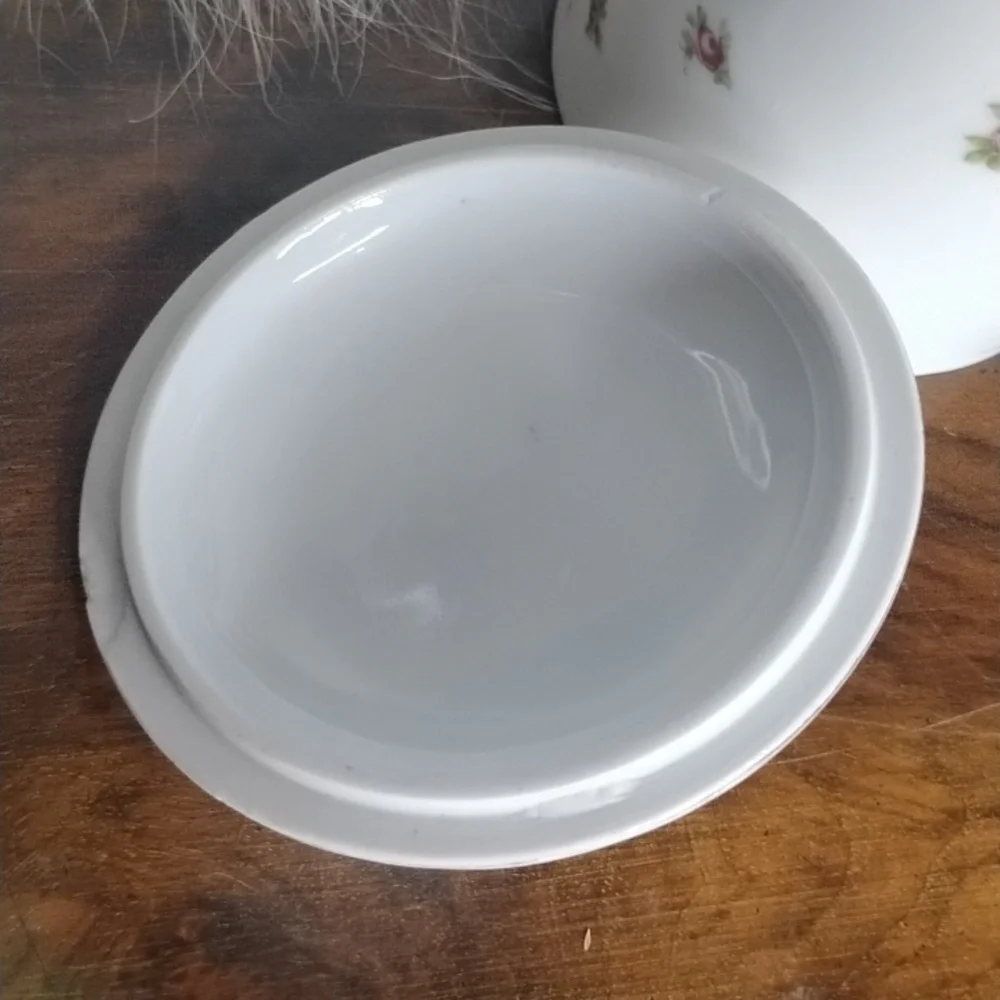 Victoria Floral Porcelain Canister with Lid